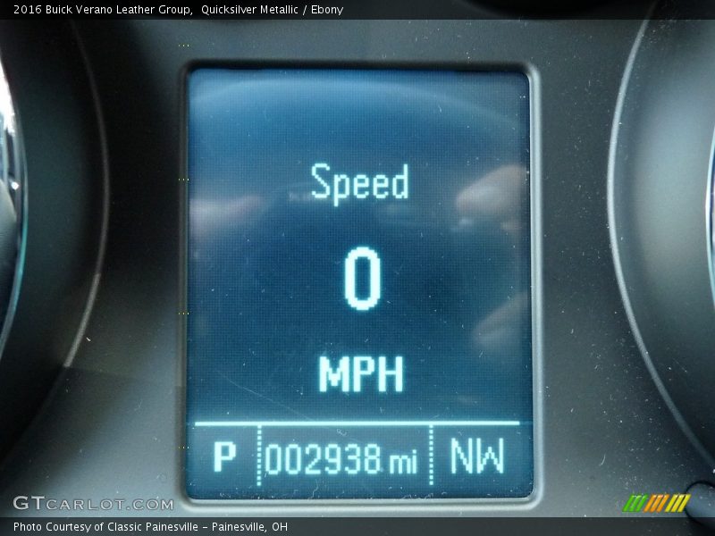 Quicksilver Metallic / Ebony 2016 Buick Verano Leather Group
