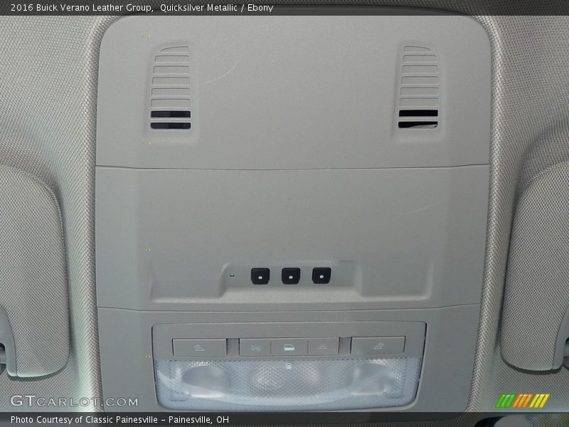 Quicksilver Metallic / Ebony 2016 Buick Verano Leather Group