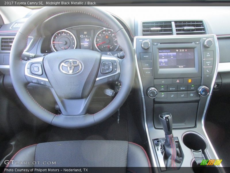 Midnight Black Metallic / Black 2017 Toyota Camry SE
