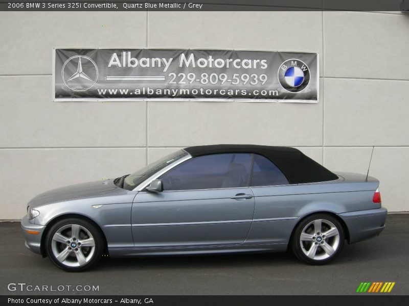 Quartz Blue Metallic / Grey 2006 BMW 3 Series 325i Convertible