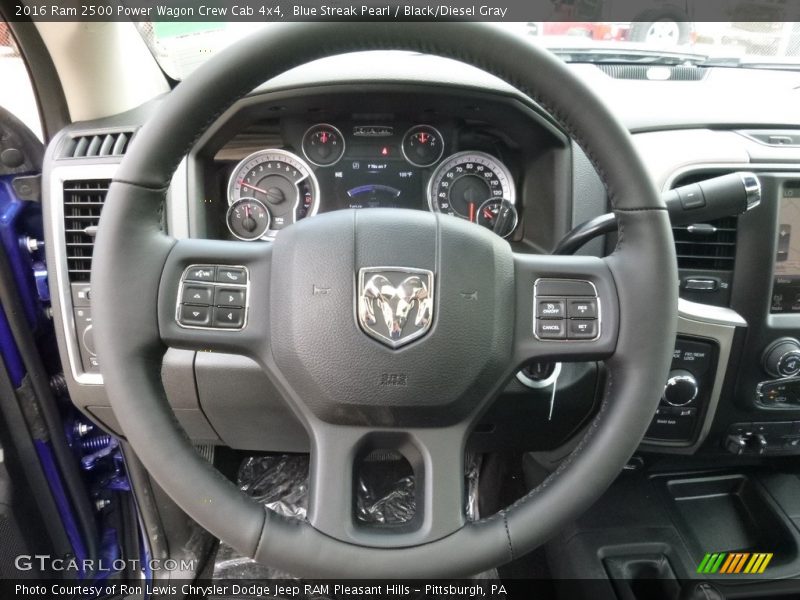Blue Streak Pearl / Black/Diesel Gray 2016 Ram 2500 Power Wagon Crew Cab 4x4