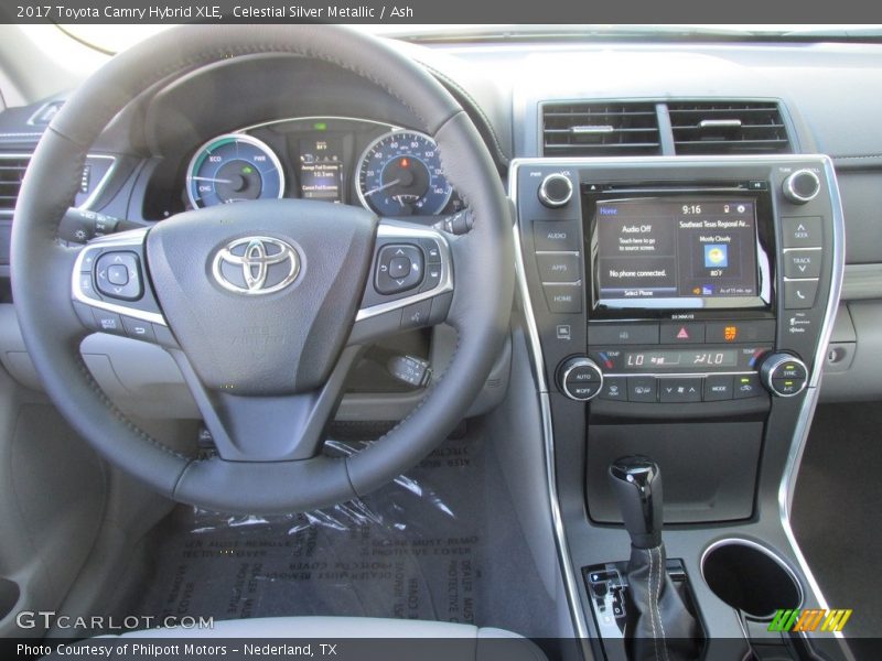 Dashboard of 2017 Camry Hybrid XLE
