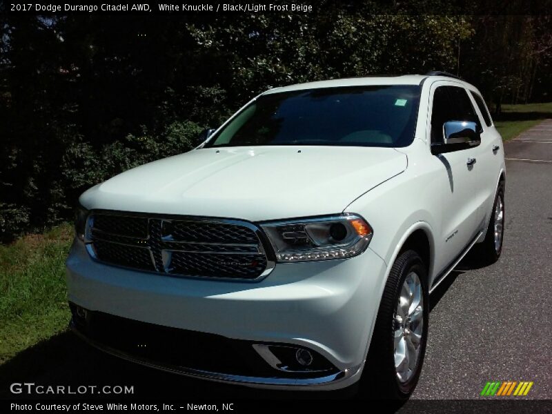 White Knuckle / Black/Light Frost Beige 2017 Dodge Durango Citadel AWD