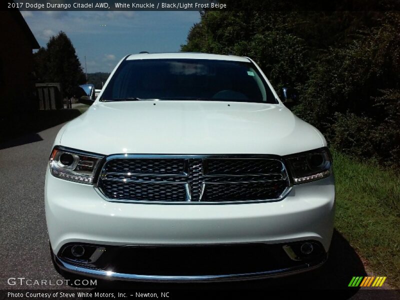 White Knuckle / Black/Light Frost Beige 2017 Dodge Durango Citadel AWD