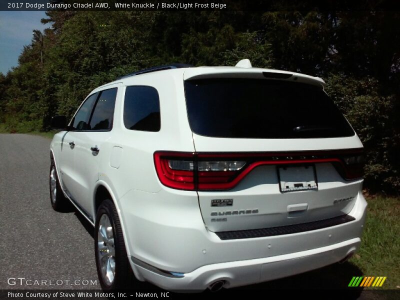 White Knuckle / Black/Light Frost Beige 2017 Dodge Durango Citadel AWD