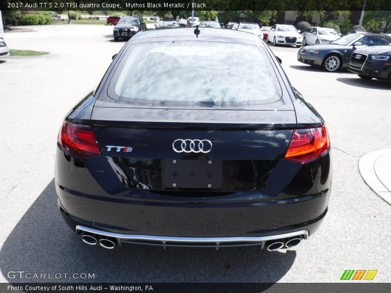 Mythos Black Metallic / Black 2017 Audi TT S 2.0 TFSI quattro Coupe