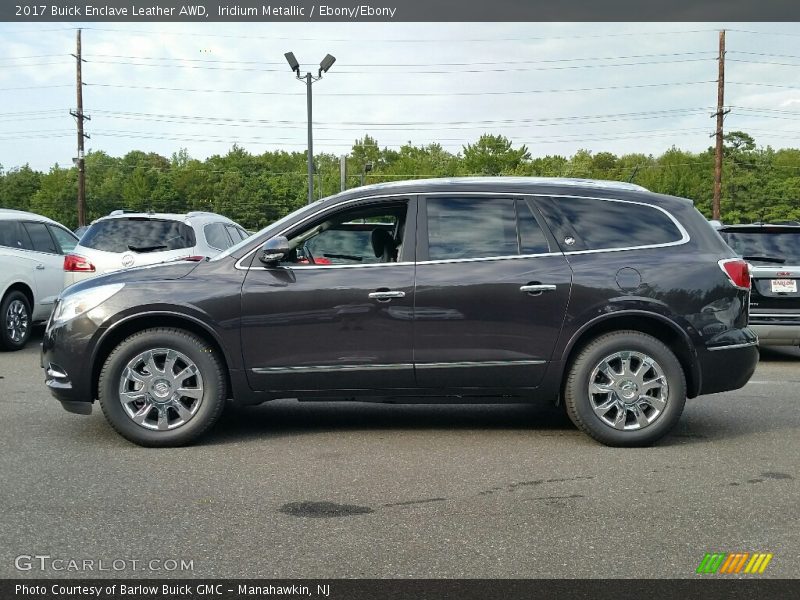 Iridium Metallic / Ebony/Ebony 2017 Buick Enclave Leather AWD