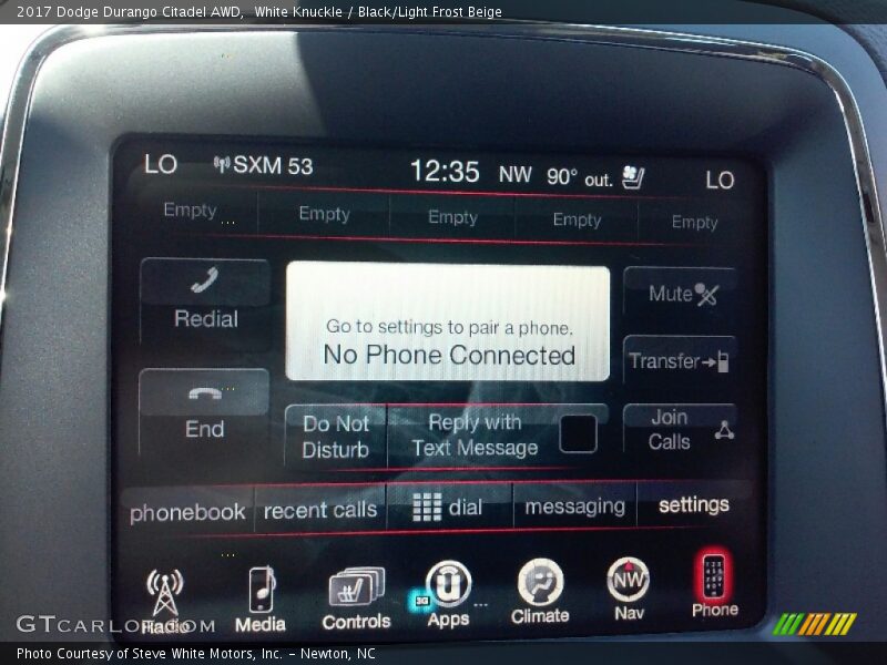 Controls of 2017 Durango Citadel AWD