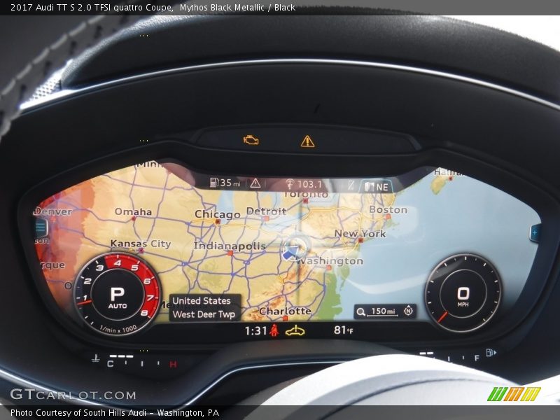 Navigation of 2017 TT S 2.0 TFSI quattro Coupe
