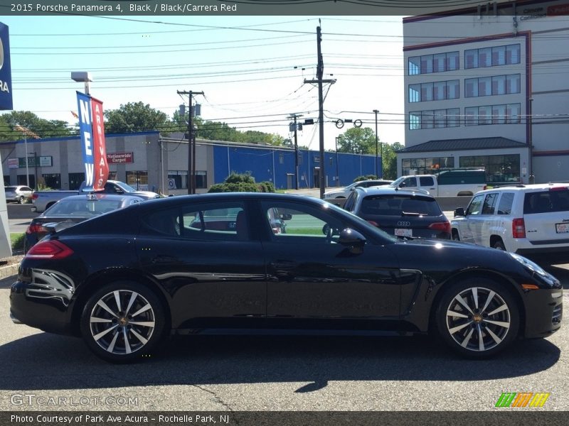 Black / Black/Carrera Red 2015 Porsche Panamera 4