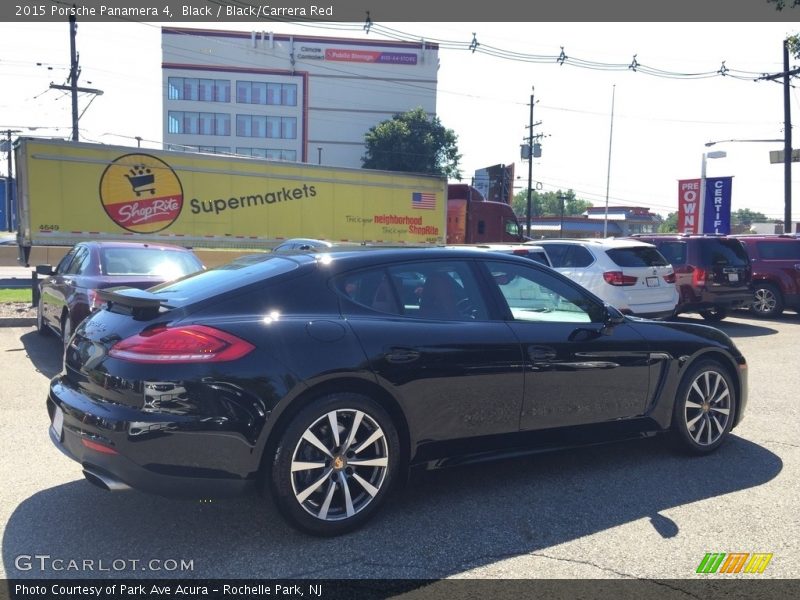 Black / Black/Carrera Red 2015 Porsche Panamera 4