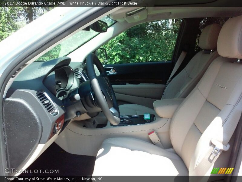  2017 Durango Citadel AWD Black/Light Frost Beige Interior