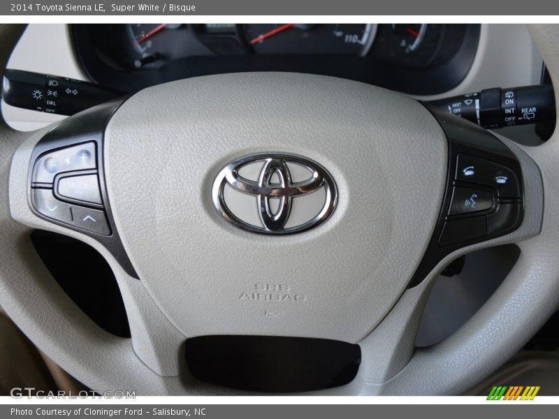 Super White / Bisque 2014 Toyota Sienna LE