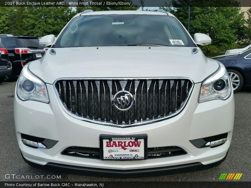 White Frost Tricoat / Ebony/Ebony 2017 Buick Enclave Leather AWD