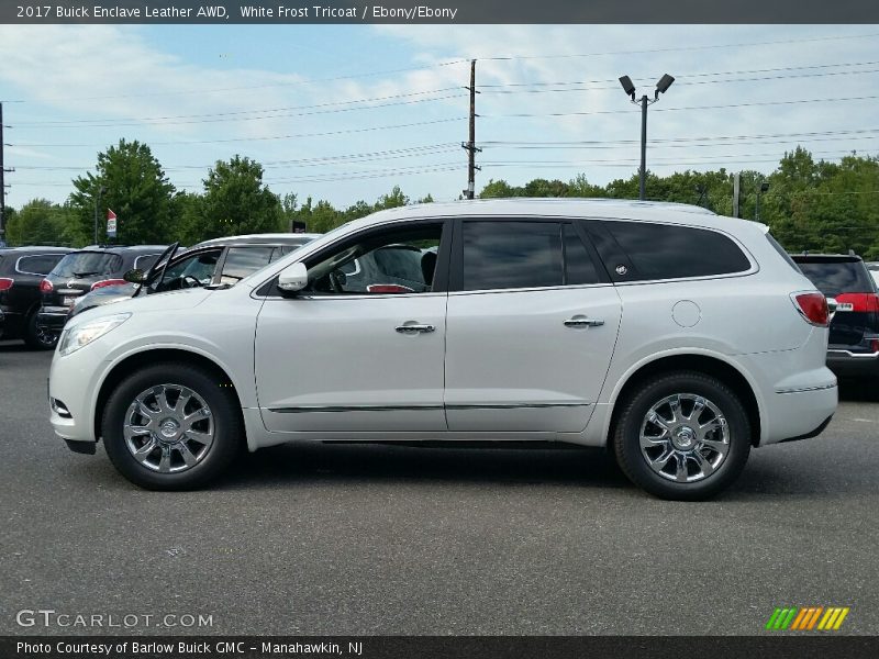 White Frost Tricoat / Ebony/Ebony 2017 Buick Enclave Leather AWD