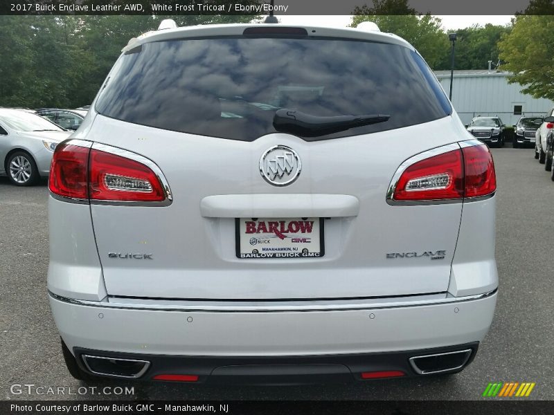 White Frost Tricoat / Ebony/Ebony 2017 Buick Enclave Leather AWD