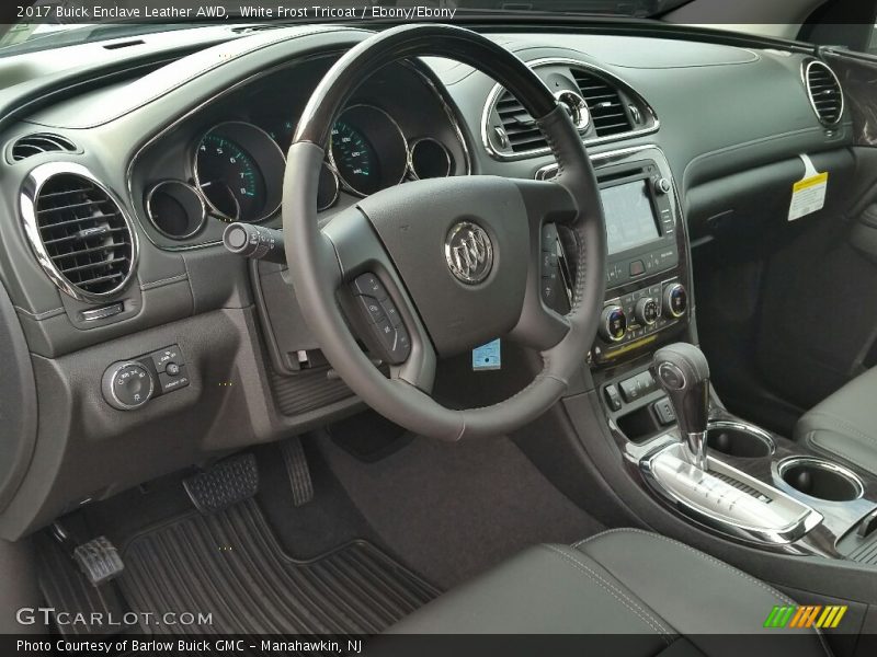 White Frost Tricoat / Ebony/Ebony 2017 Buick Enclave Leather AWD
