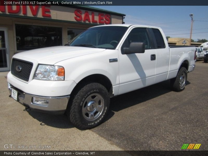 Oxford White / Medium/Dark Flint 2008 Ford F150 XLT SuperCab 4x4