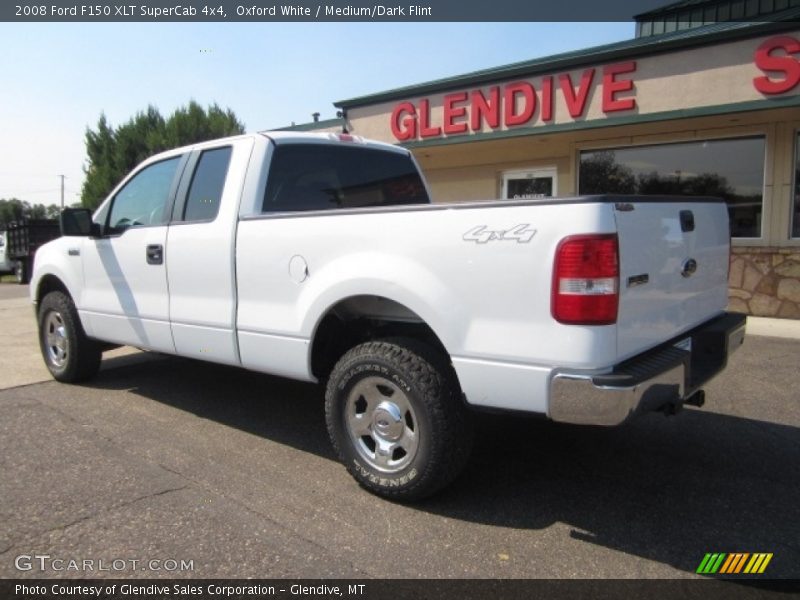 Oxford White / Medium/Dark Flint 2008 Ford F150 XLT SuperCab 4x4