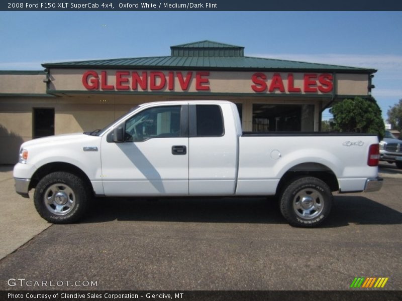 Oxford White / Medium/Dark Flint 2008 Ford F150 XLT SuperCab 4x4