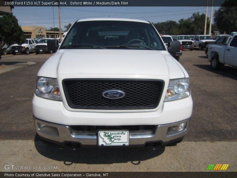 Oxford White / Medium/Dark Flint 2008 Ford F150 XLT SuperCab 4x4