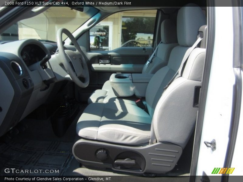 Oxford White / Medium/Dark Flint 2008 Ford F150 XLT SuperCab 4x4