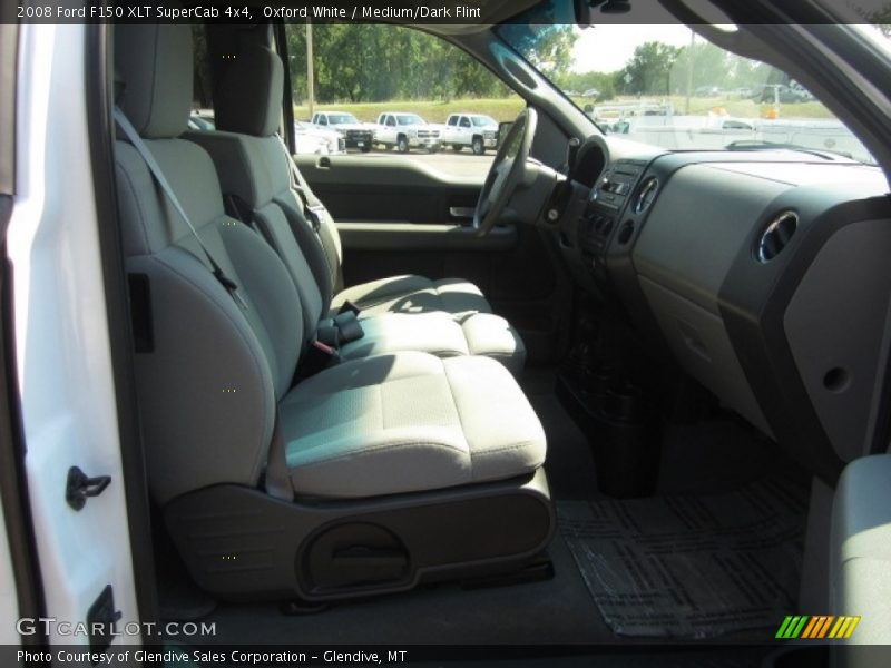 Oxford White / Medium/Dark Flint 2008 Ford F150 XLT SuperCab 4x4
