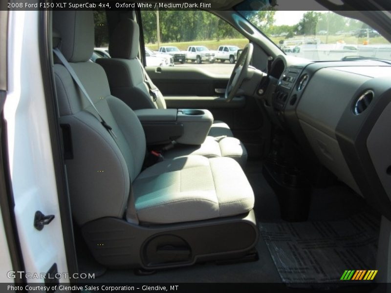 Oxford White / Medium/Dark Flint 2008 Ford F150 XLT SuperCab 4x4