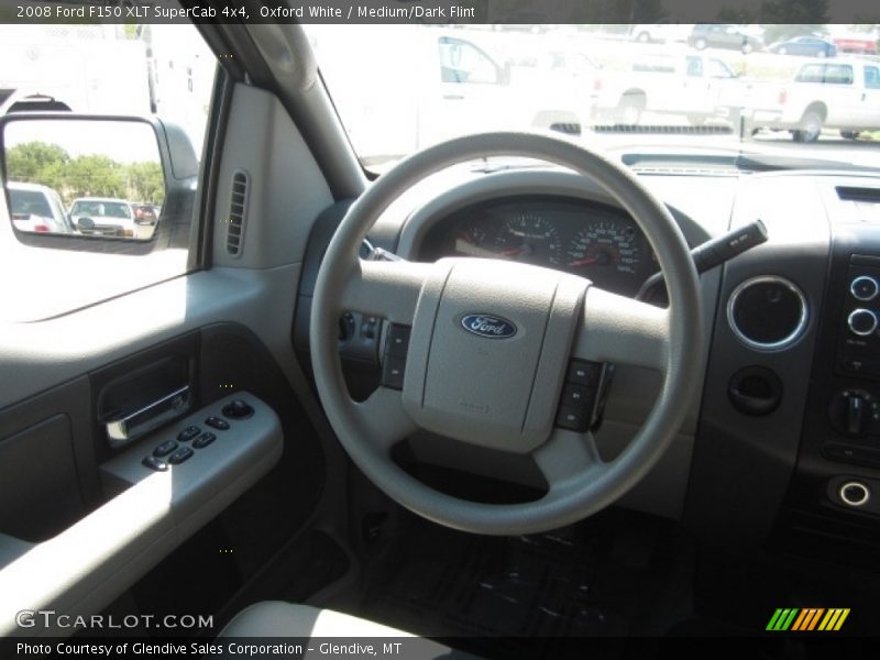 Oxford White / Medium/Dark Flint 2008 Ford F150 XLT SuperCab 4x4