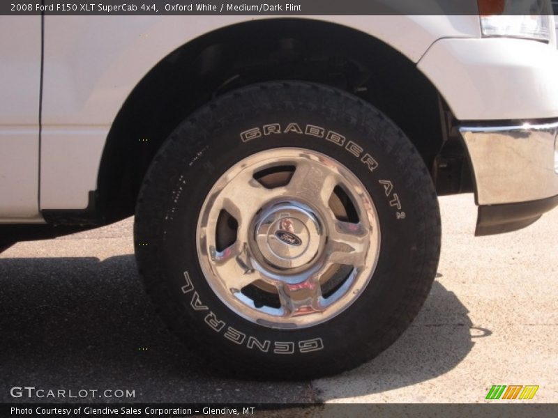 Oxford White / Medium/Dark Flint 2008 Ford F150 XLT SuperCab 4x4