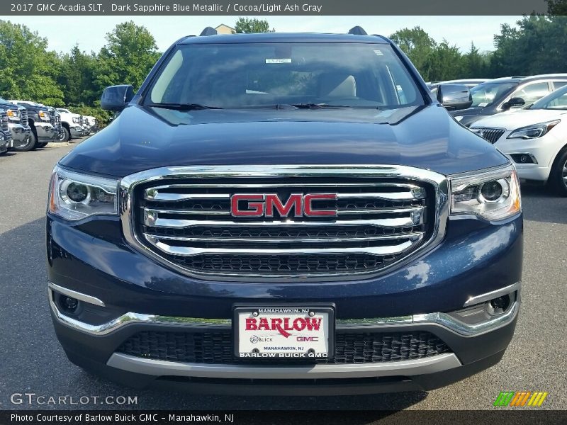 Dark Sapphire Blue Metallic / Cocoa/Light Ash Gray 2017 GMC Acadia SLT