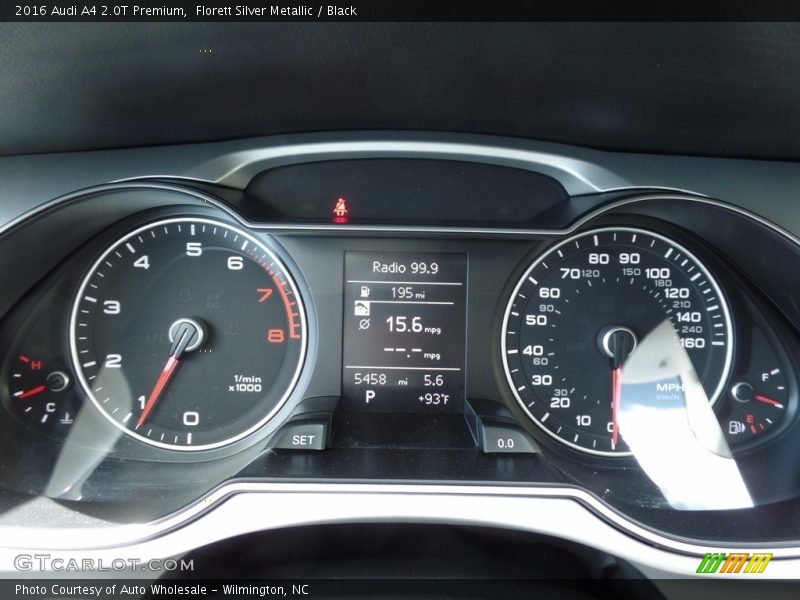 Florett Silver Metallic / Black 2016 Audi A4 2.0T Premium