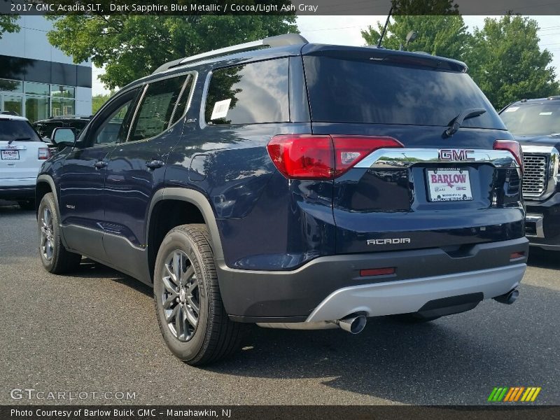 Dark Sapphire Blue Metallic / Cocoa/Light Ash Gray 2017 GMC Acadia SLT