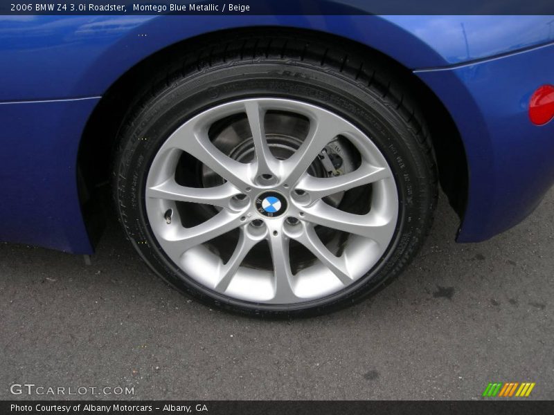 Montego Blue Metallic / Beige 2006 BMW Z4 3.0i Roadster