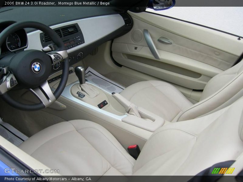 Montego Blue Metallic / Beige 2006 BMW Z4 3.0i Roadster