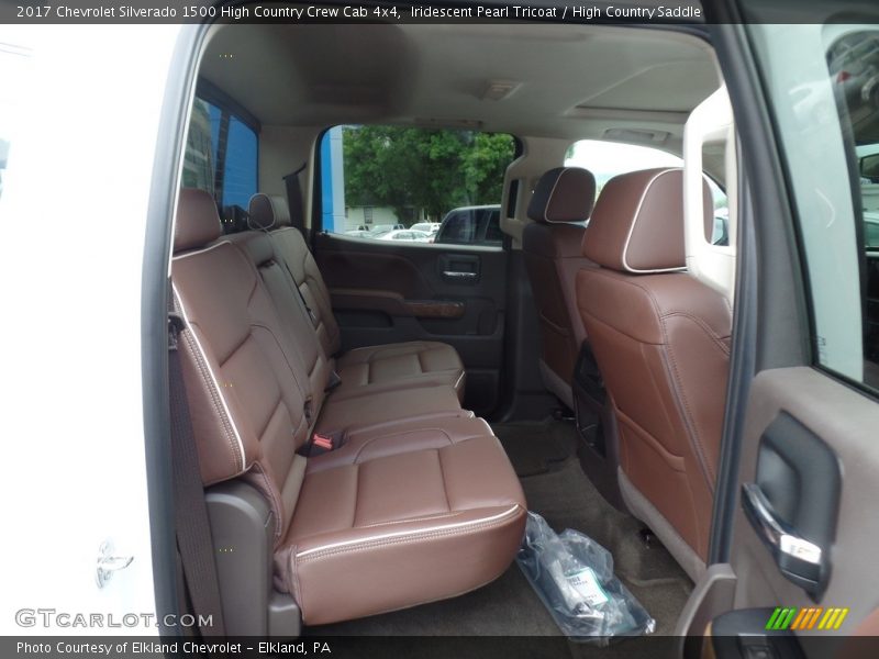 Rear Seat of 2017 Silverado 1500 High Country Crew Cab 4x4