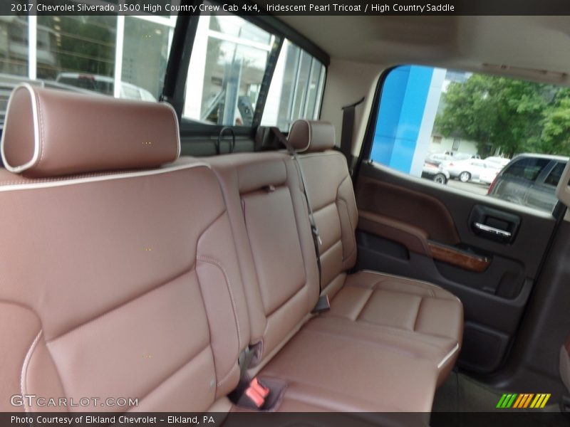 Rear Seat of 2017 Silverado 1500 High Country Crew Cab 4x4