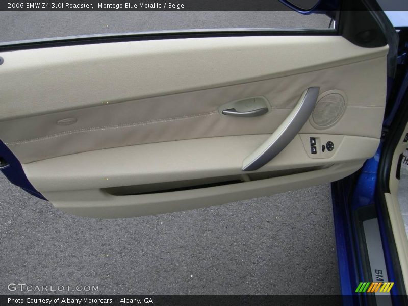 Montego Blue Metallic / Beige 2006 BMW Z4 3.0i Roadster