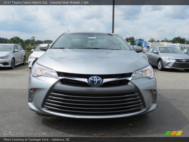 Celestial Silver Metallic / Ash 2017 Toyota Camry Hybrid XLE