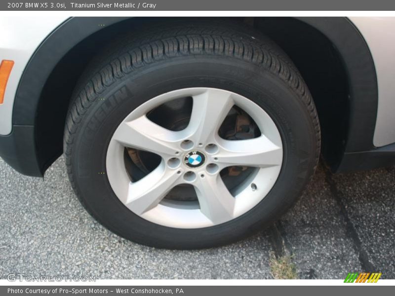 Titanium Silver Metallic / Gray 2007 BMW X5 3.0si