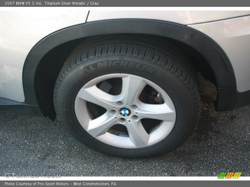 Titanium Silver Metallic / Gray 2007 BMW X5 3.0si