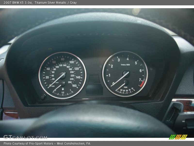 Titanium Silver Metallic / Gray 2007 BMW X5 3.0si