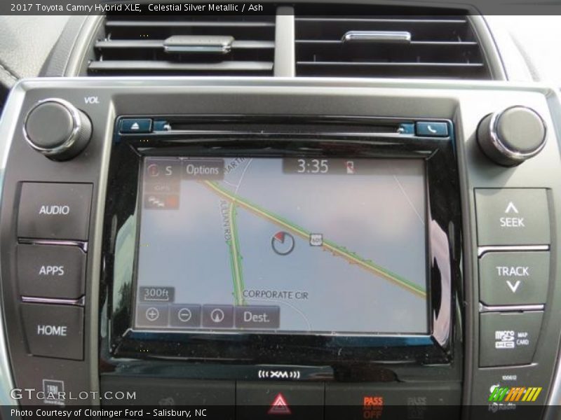 Navigation of 2017 Camry Hybrid XLE