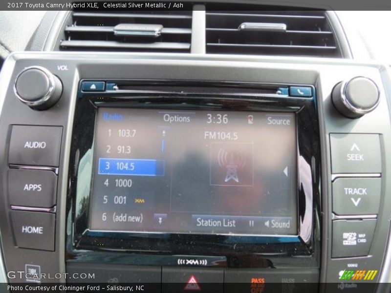 Audio System of 2017 Camry Hybrid XLE