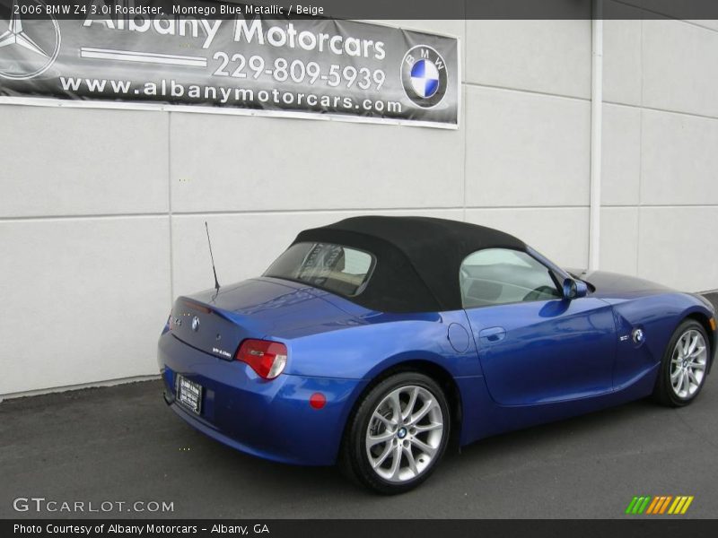 Montego Blue Metallic / Beige 2006 BMW Z4 3.0i Roadster