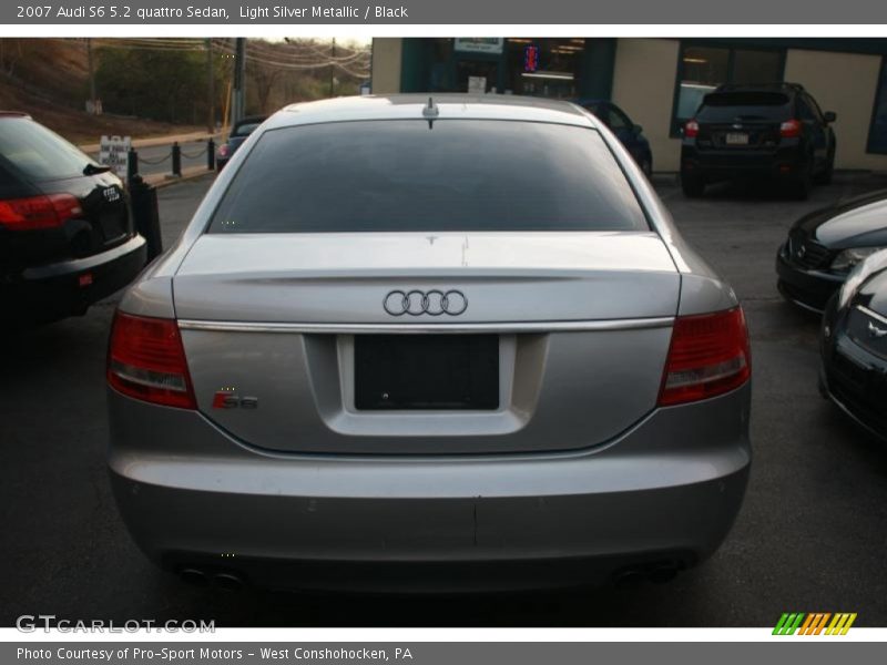 Light Silver Metallic / Black 2007 Audi S6 5.2 quattro Sedan