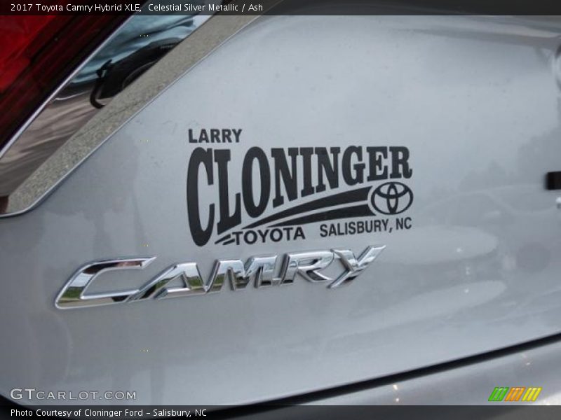 Celestial Silver Metallic / Ash 2017 Toyota Camry Hybrid XLE