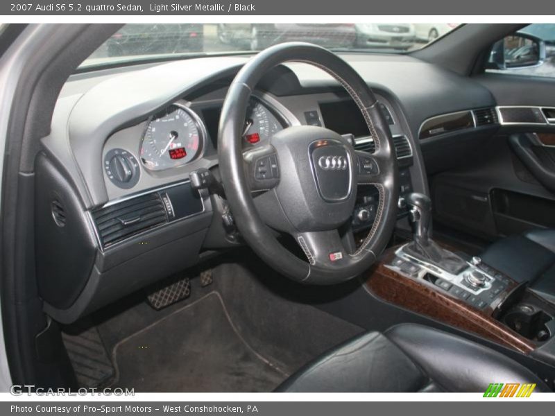 Light Silver Metallic / Black 2007 Audi S6 5.2 quattro Sedan