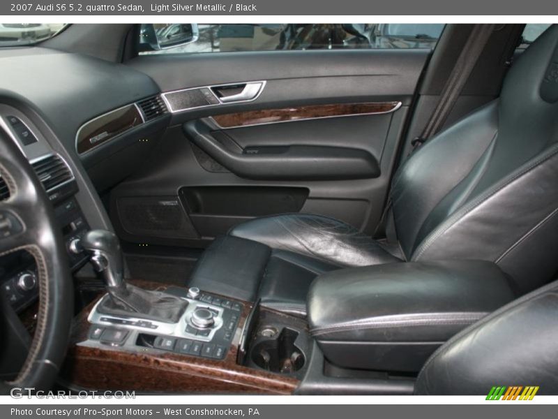 Light Silver Metallic / Black 2007 Audi S6 5.2 quattro Sedan