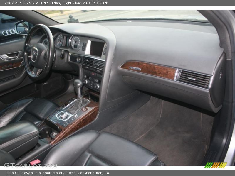 Light Silver Metallic / Black 2007 Audi S6 5.2 quattro Sedan